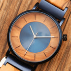 Vrkshā Dualtime Walnut Couples Watch Set