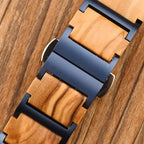 Vrkshā Dualtime Walnut Couples Watch Set